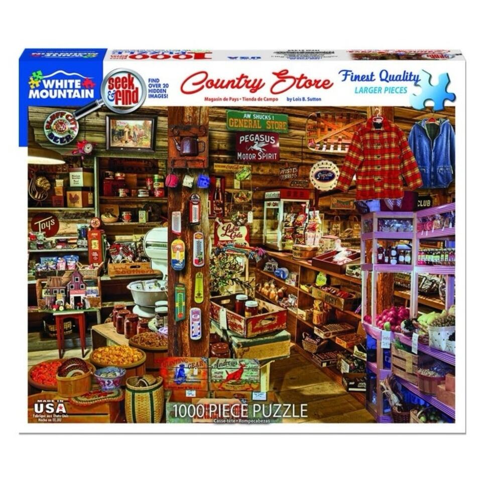 New White Mountain Puzzles Country Store Seek & Find 1000-piece jigsaw puzzle